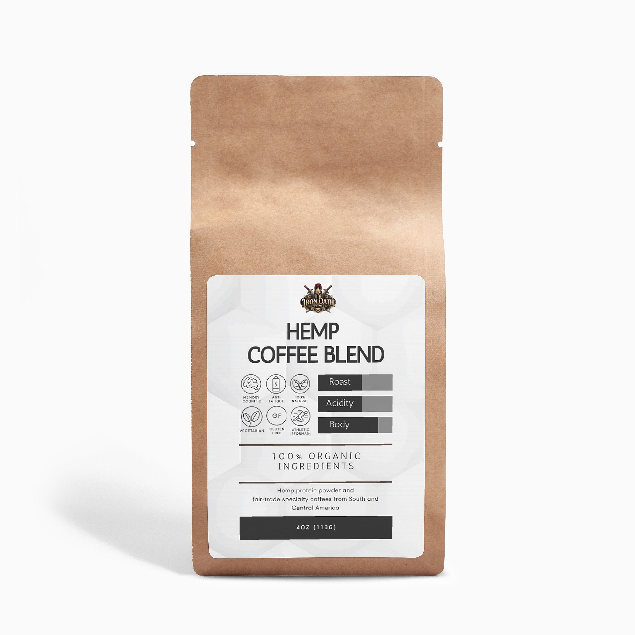 Hemp Coffee Blend - Medium Roast 4oz