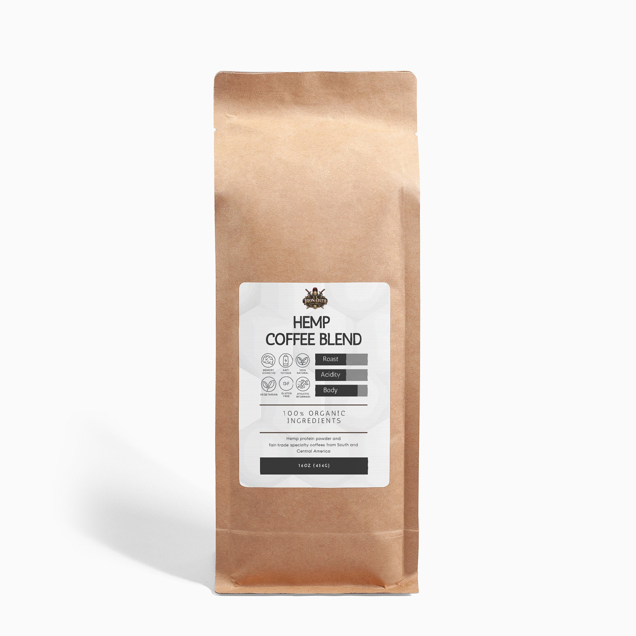Hemp Coffee Blend - Medium Roast 16oz